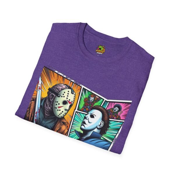 Jason Voorhees & Michael Myers Shirt | Funny Vintage Halloween Tee - Image 56