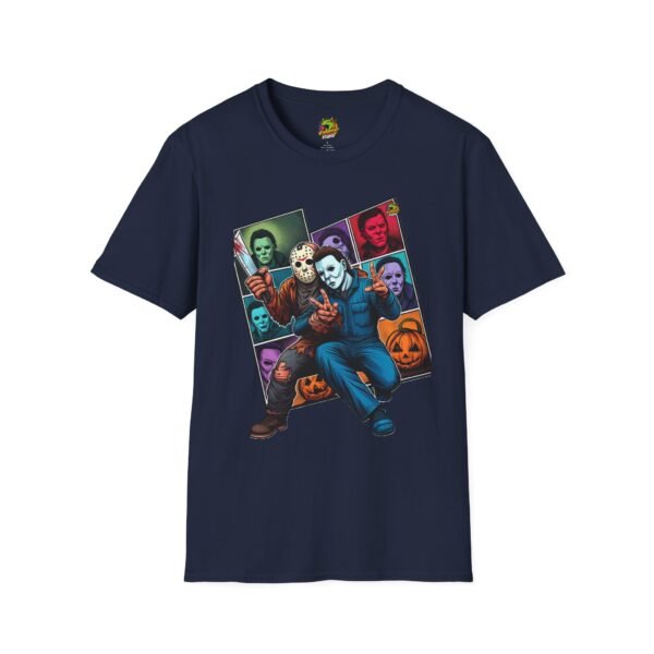 Jason Voorhees & Michael Myers Funny Shirt | Halloween Picnic Tee - Image 49