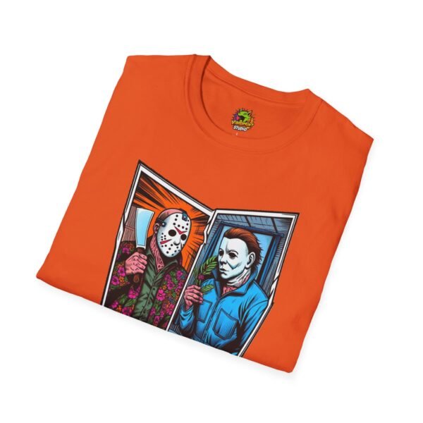 Jason Voorhees & Michael Myers Shirt | Funny Halloween Horror Tee - Image 20