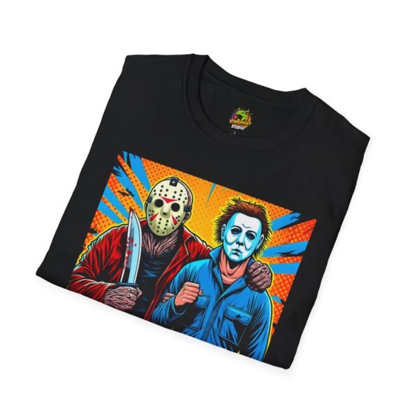 Jason Voorhees & Michael Myers Shirt | Funny Halloween Horror Tee - Image 8