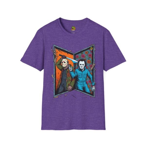 Jason Voorhees & Michael Myers T-Shirt | Funny Horror Tee - Image 53