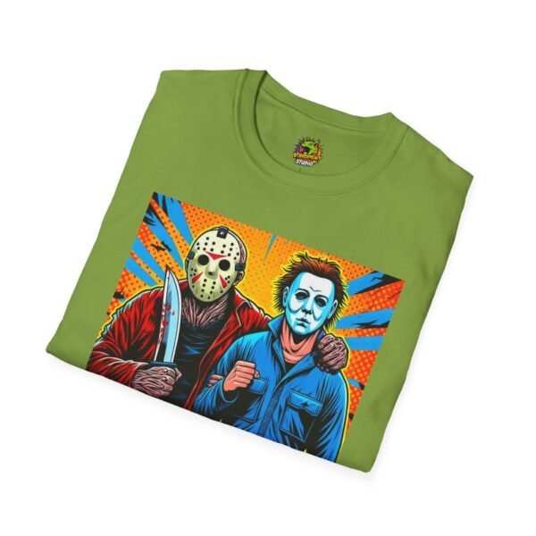 Jason Voorhees & Michael Myers Shirt | Funny Halloween Horror Tee - Image 24