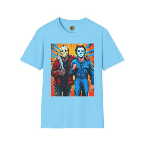 Jason Voorhees & Michael Myers Shirt | Funny Halloween Horror Tee - Image 33
