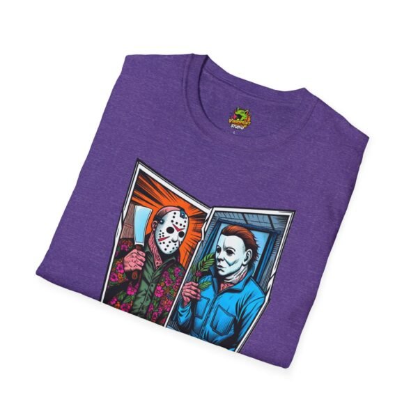 Jason Voorhees & Michael Myers Shirt | Funny Halloween Horror Tee - Image 56