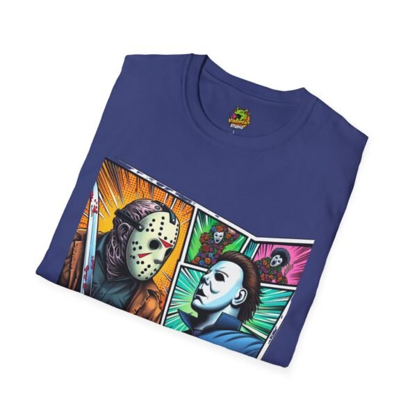 Jason Voorhees & Michael Myers Shirt | Funny Vintage Halloween Tee - Image 48
