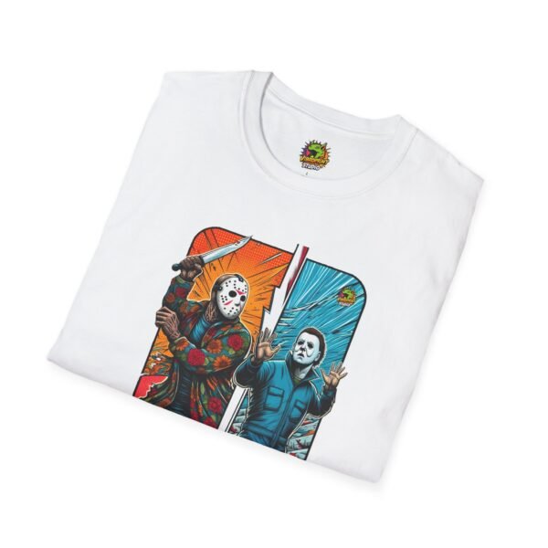 Jason Voorhees & Michael Myers Funny Horror Tee | Halloween Shirt - Image 4