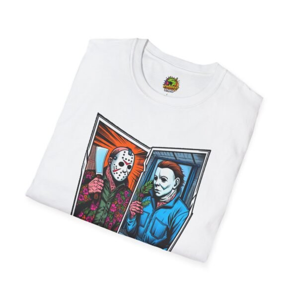 Jason Voorhees & Michael Myers Shirt | Funny Halloween Horror Tee - Image 4