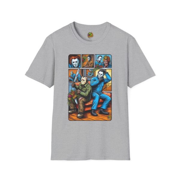Jason Voorhees & Michael Myers Funny Shirt | Halloween Horror Tee - Image 9