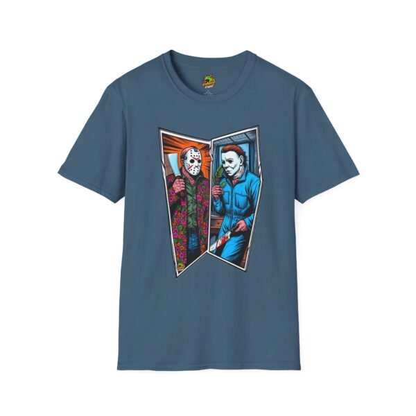 Jason Voorhees & Michael Myers Shirt | Funny Halloween Horror Tee - Image 37