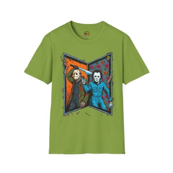 Jason Voorhees & Michael Myers T-Shirt | Funny Horror Tee - Image 21