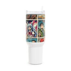 Stanley Tumbler | Colorful Anime and Comics Themed Tumbler | Geek Drinkware for Fans