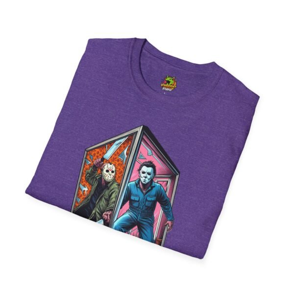 Jason & Michael Myers Funny Halloween Shirt | Vintage Horror Tee - Image 56