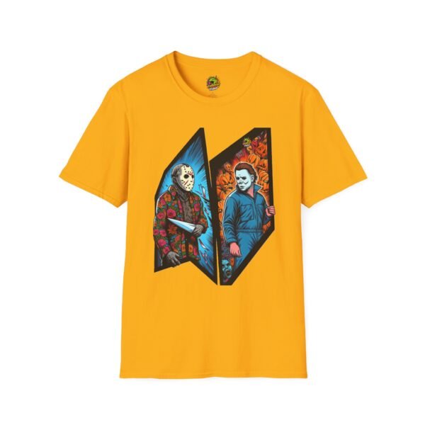 Jason Voorhees & Michael Myers Funny Halloween Shirt - Image 13