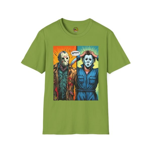 Jason Voorhees & Michael Myers Shirt | Funny Halloween Picnic Tee - Image 21