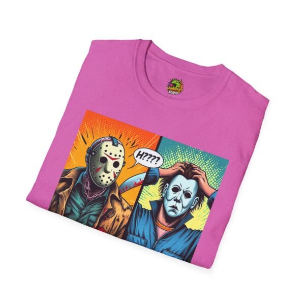 Jason Voorhees & Michael Myers Shirt | Funny Halloween Picnic Tee - Image 64