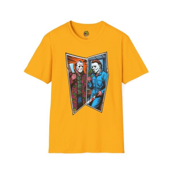 Jason Voorhees & Michael Myers Shirt | Funny Halloween Horror Tee - Image 13