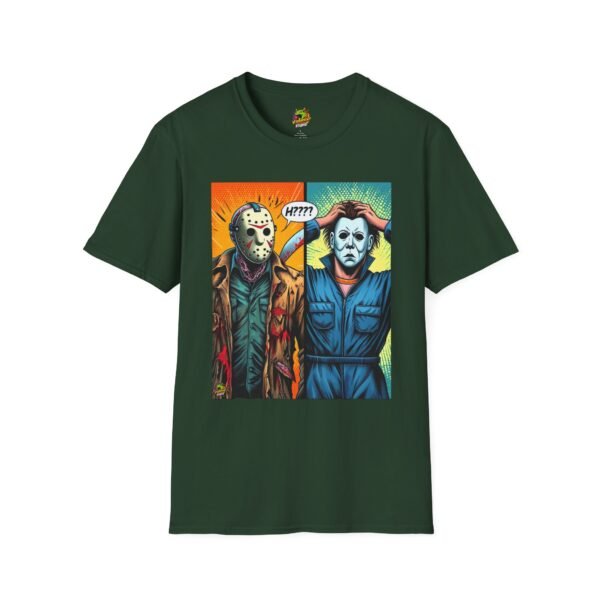 Jason Voorhees & Michael Myers Shirt | Funny Halloween Picnic Tee - Image 29