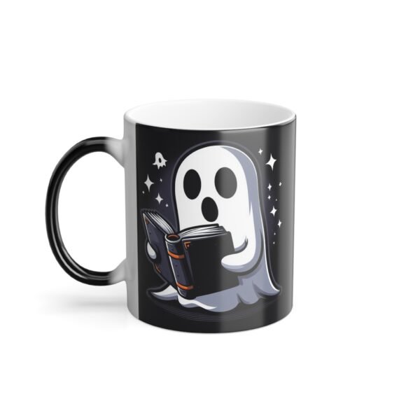 Spooky Reading Ghost Mug - Perfect Halloween Coffee Mug, Teacher Gift, and Housewarming Present for Book Lovers - Image 3