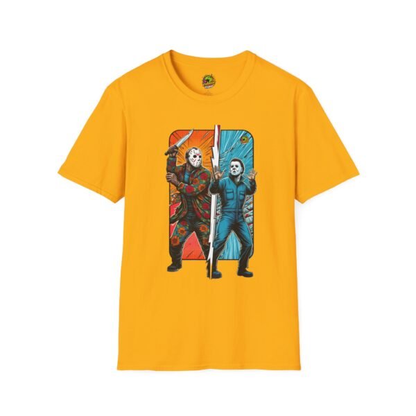 Jason Voorhees & Michael Myers Funny Horror Tee | Halloween Shirt - Image 13