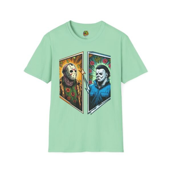 Michael Myers Shirt | Jason Voorhees Funny Vintage Horror Tee - Image 25