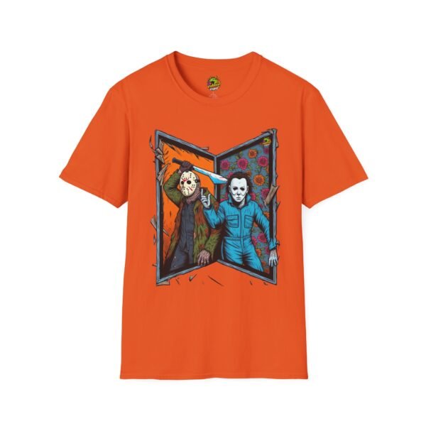 Jason Voorhees & Michael Myers T-Shirt | Funny Horror Tee - Image 17