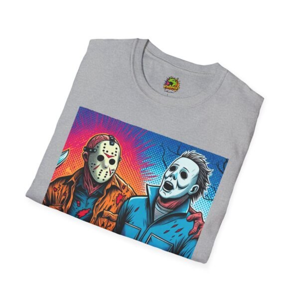 Jason Voorhees & Michael Myers Shirt | Funny Vintage Halloween Tee - Image 12