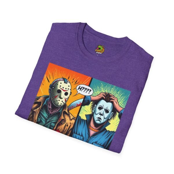 Jason Voorhees & Michael Myers Shirt | Funny Halloween Picnic Tee - Image 56
