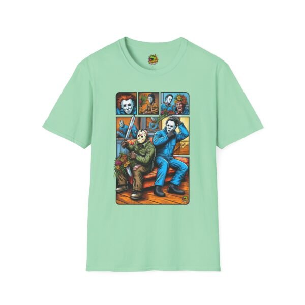 Jason Voorhees & Michael Myers Funny Shirt | Halloween Horror Tee - Image 25