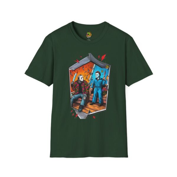 Michael Myers Shirt | Jason Voorhees Funny Picnic Halloween Tee - Image 29
