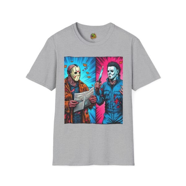Michael Myers Vintage Tee | Jason Voorhees Funny Halloween Picnic Shirt - Image 9