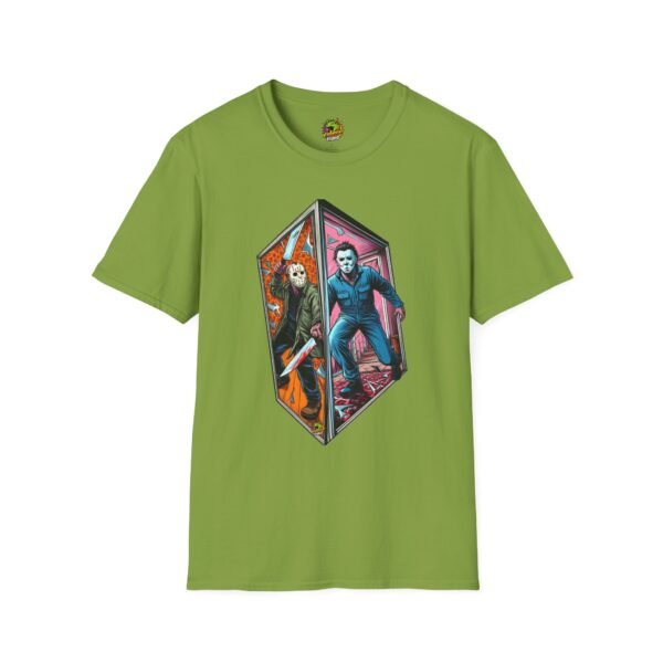 Jason & Michael Myers Funny Halloween Shirt | Vintage Horror Tee - Image 21