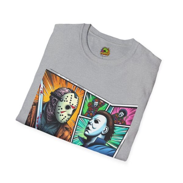 Jason Voorhees & Michael Myers Shirt | Funny Vintage Halloween Tee - Image 12