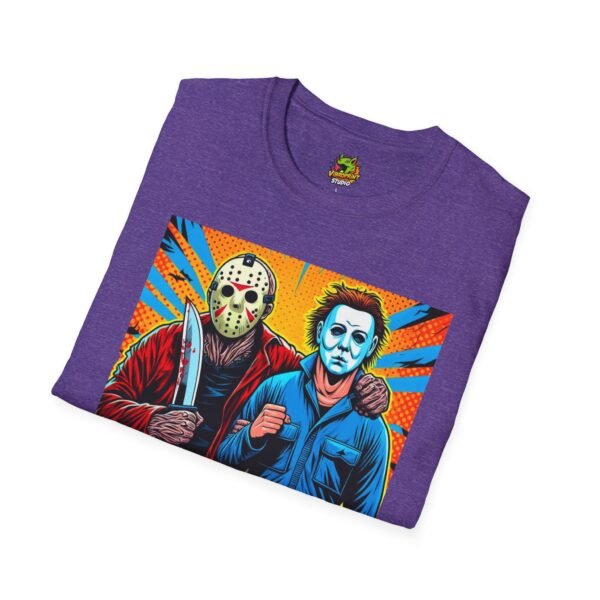 Jason Voorhees & Michael Myers Shirt | Funny Halloween Horror Tee - Image 56