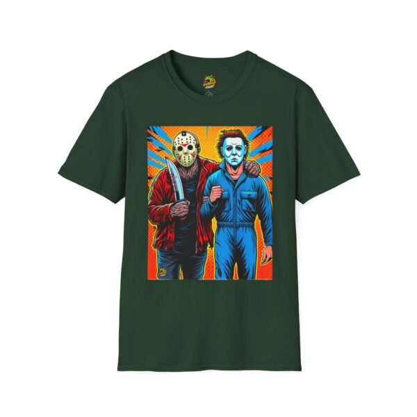 Jason Voorhees & Michael Myers Shirt | Funny Halloween Horror Tee - Image 29