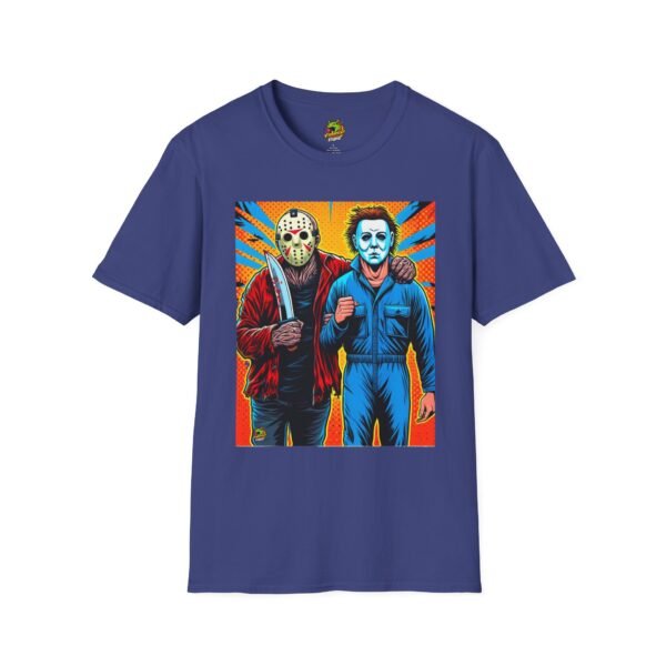 Jason Voorhees & Michael Myers Shirt | Funny Halloween Horror Tee - Image 45