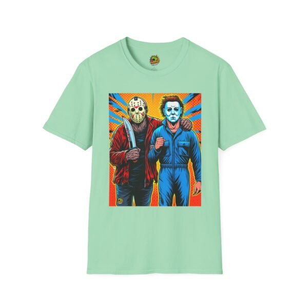 Jason Voorhees & Michael Myers Shirt | Funny Halloween Horror Tee - Image 25