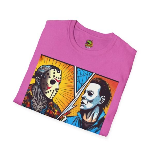 Jason & Michael Halloween Shirt | Funny Vintage Horror Tee - Image 64