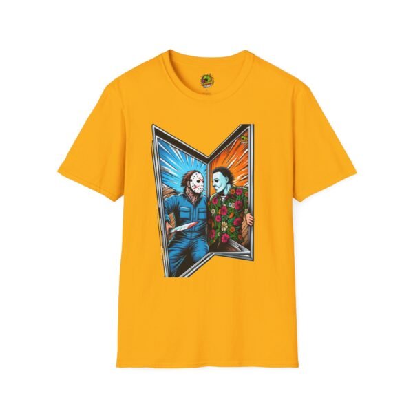 Funny Michael Myers Shirt | Jason Voorhees and Michael Halloween Tee - Image 13