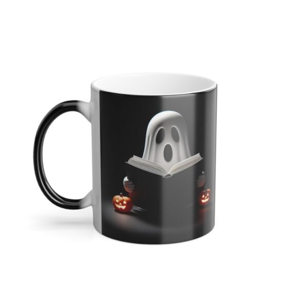 Reading Book Ghost Mug - Perfect for Spooky Vibes, Halloween Gifts, Teacher Mug, and Halloween Decor - Image 3
