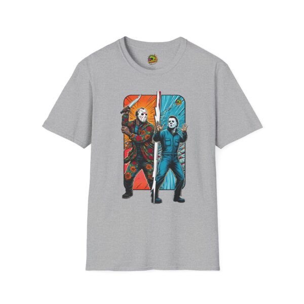 Jason Voorhees & Michael Myers Funny Horror Tee | Halloween Shirt - Image 9