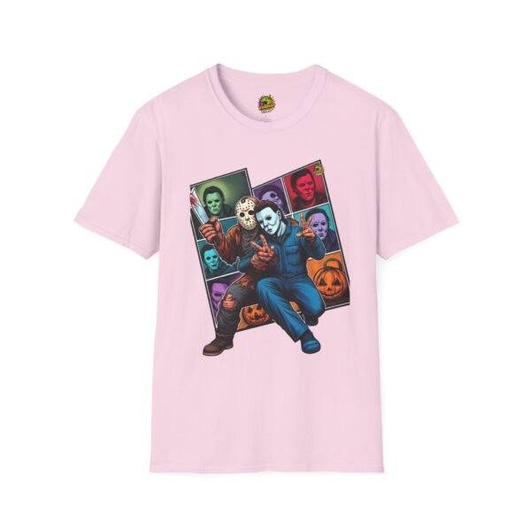 Jason Voorhees & Michael Myers Funny Shirt | Halloween Picnic Tee - Image 57