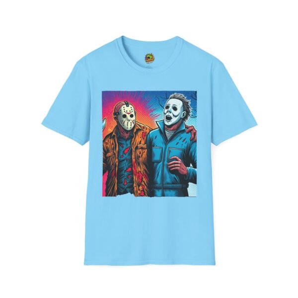 Jason Voorhees & Michael Myers Shirt | Funny Vintage Halloween Tee - Image 33