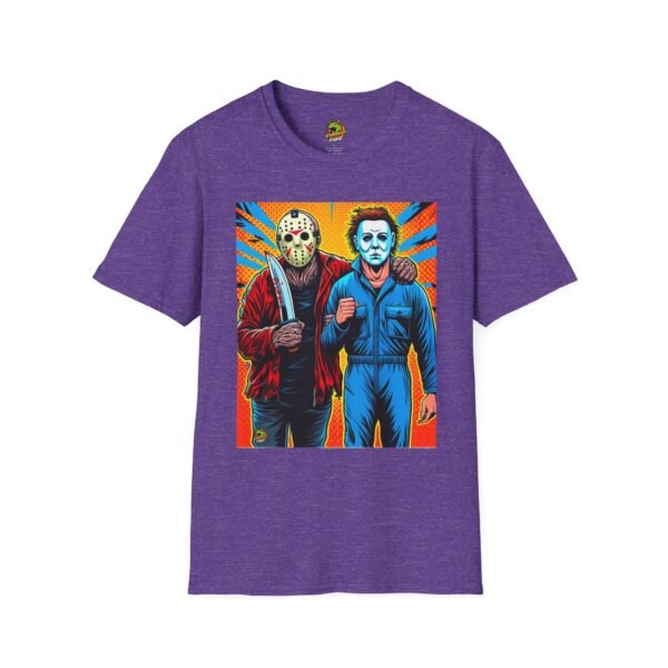 Jason Voorhees & Michael Myers Shirt | Funny Halloween Horror Tee - Image 53