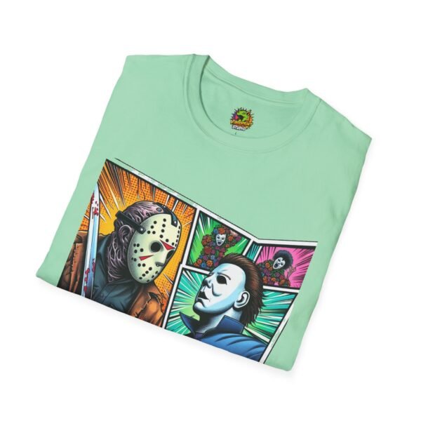 Jason Voorhees & Michael Myers Shirt | Funny Vintage Halloween Tee - Image 28