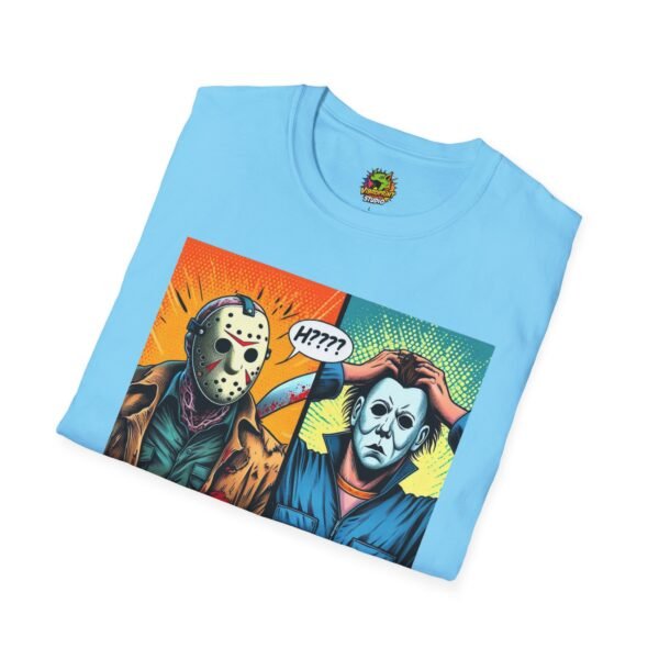 Jason Voorhees & Michael Myers Shirt | Funny Halloween Picnic Tee - Image 36