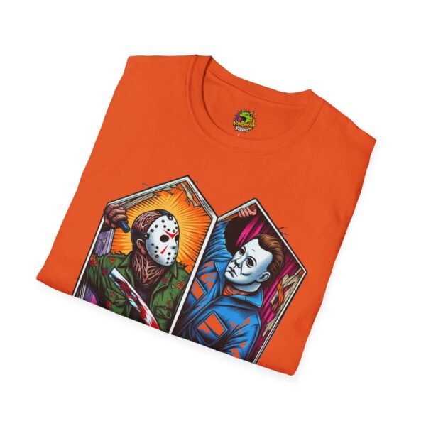 Jason & Michael Funny Halloween T-Shirt | Michael Myers Vintage Tee - Image 20