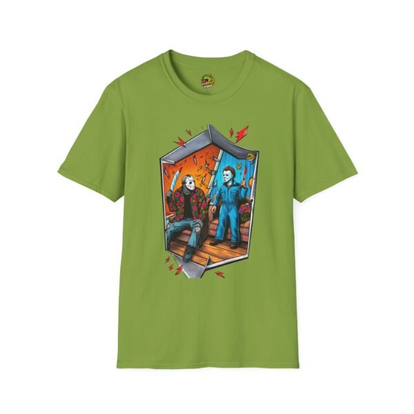 Michael Myers Shirt | Jason Voorhees Funny Picnic Halloween Tee - Image 21