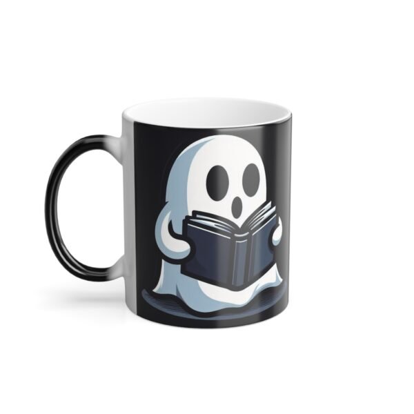 Spooky Vibes Ghost Mug - Ideal Halloween Coffee Mug, Teacher Gift, and Halloween Decor for Book Lovers - Image 3