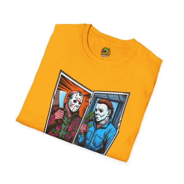 Jason Voorhees & Michael Myers Shirt | Funny Halloween Horror Tee - Image 16