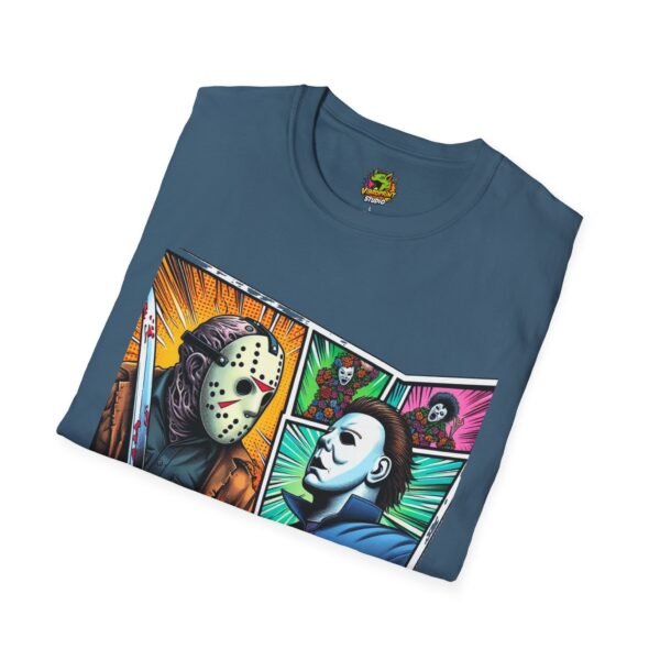 Jason Voorhees & Michael Myers Shirt | Funny Vintage Halloween Tee - Image 40
